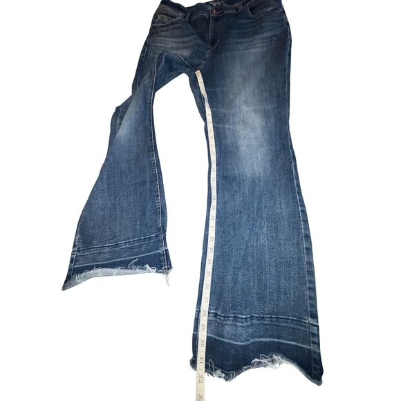 GUC Maurices edgely™ Flare Curvy High Rise Jean Released Hem Plus Size 18 W - Picture 3 of 7